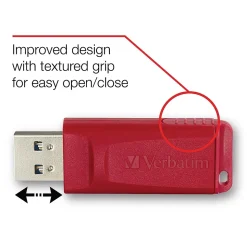 Verbatim Store 'n' Go 32GB USB 2.0 Type A Flash Drive, Red (T24727)