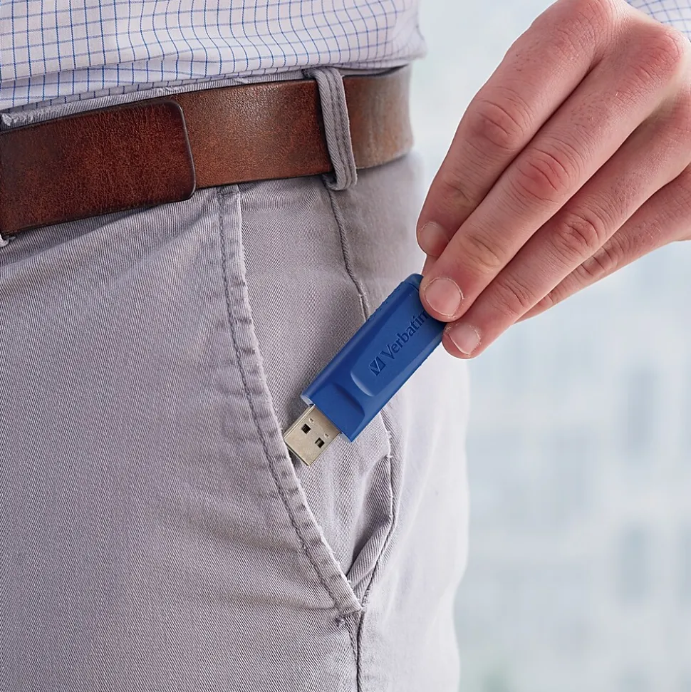 Verbatim Store 'n' Go 64GB USB Flash Drive, Blue (98658)