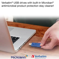 Verbatim Store 'n' Go 64GB USB Flash Drive, Blue (98658)