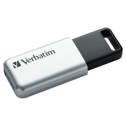 Verbatim Store 'n' Go Pro 32GB USB 3.0 Type A Flash Drive, Silver/Black (98665)