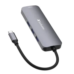 Verbatim USB-C Pro Multiport Hub 8-Port USB-C Hub, Black (32151)