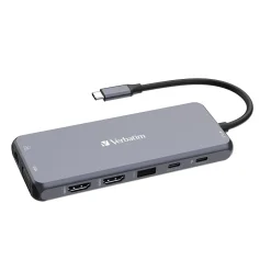 Verbatim USB-C Pro Multiport Hub 14-Port USB-C Hub, Black (32154)