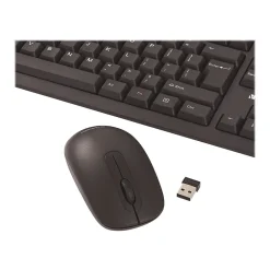 Verbatim Wireless Keyboard and Optical Mouse Combo, Black (70724)
