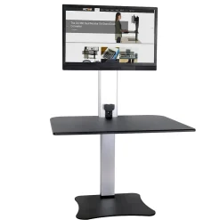 Victor Technology 28" W High Riseâ„¢ Electric Single Monitor Standing Desk, Laminate Wood (DC400)