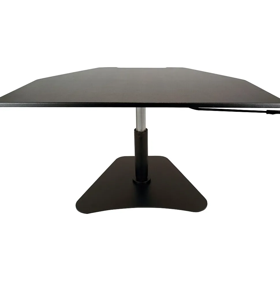 Victor Technology High Rise Adjustable Standing Desk Converter, 28" W, Laminate Wood (DC200)