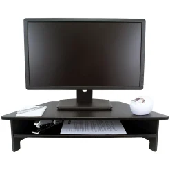 Victor Technology High Rise Monitor Stand, Black (DC050)