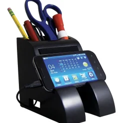 Victor Technology Smart Charge Pencil Cup™, With 4-Port USB Hub