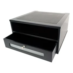 Victor Technology Wooden Desktop Monitor Riser, Midnight Black (1175-5)