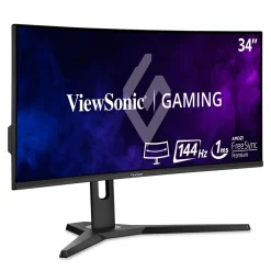 ViewSonic 34" Curved 144 Hz LCD Gaming Monitor, Black (VX3418-2KPC)