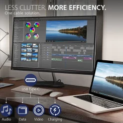 ViewSonic 24" 75 Hz LCD Monitor, Black (VX2485-MHU)