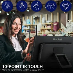 ViewSonic 22" 75 Hz LED Monitor, Black (TD2223)