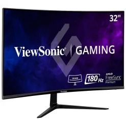 ViewSonic 32" Curved 180Hz LCD Gaming Monitor, Black (VX3218-PC-MHD)