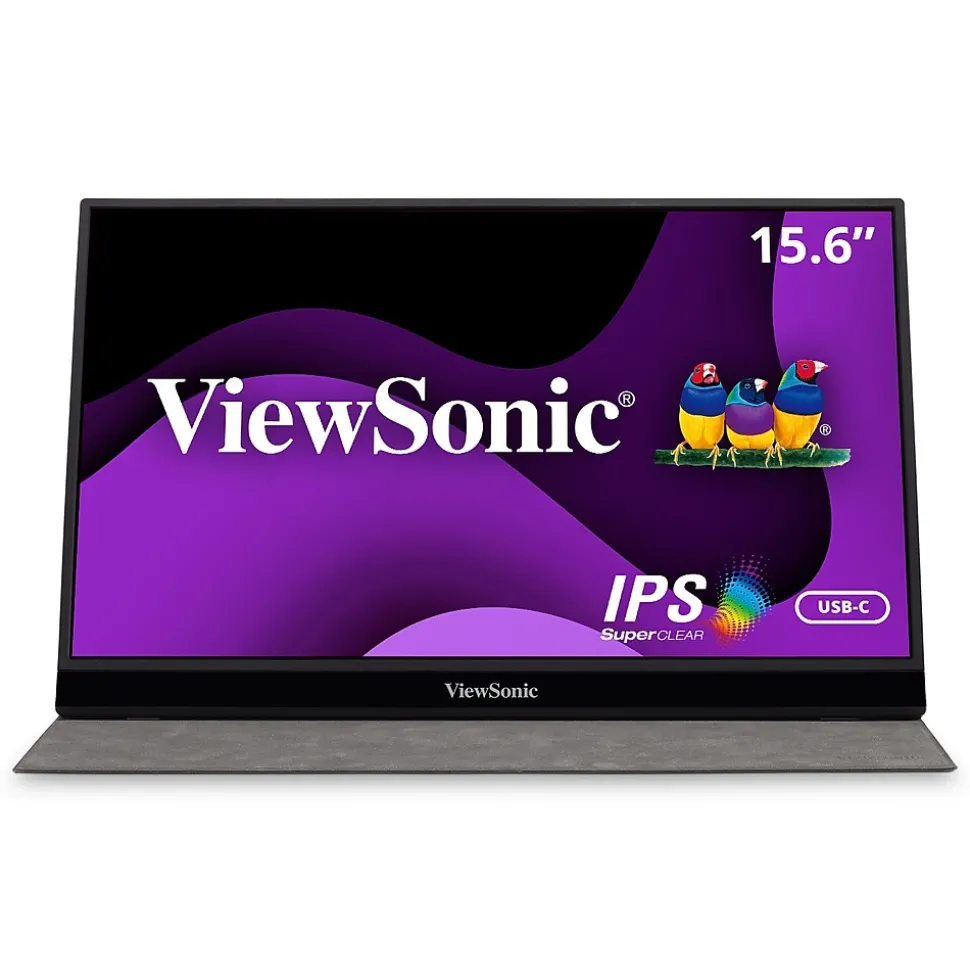 ViewSonic 15.6" 60Hz LCD Monitor, Black (VG1655)