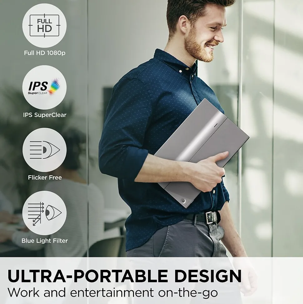 ViewSonic 15.6" 60Hz LCD Monitor, Black (VG1655)