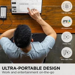 ViewSonic 15.6" 60Hz LED Monitor, Black (TD1655)