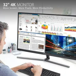 ViewSonic 32" 4K Ultra HD 60Hz LCD Monitor, Black (VX3211-4K-MHD)