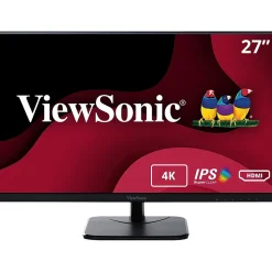 ViewSonic 27" 4K Ultra HD 75Hz LCD Monitor, Black (VA2756-4K-MHD)