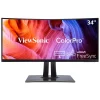 ViewSonic ColorPro 34" Curved 100 Hz LCD Monitor, Black (VP3481A)