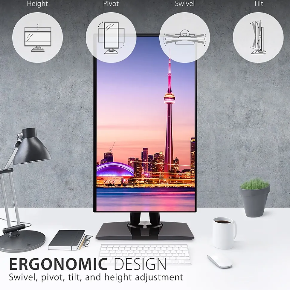 ViewSonic ColorPro 27" 60Hz LCD Monitor, Black (VP2768A)