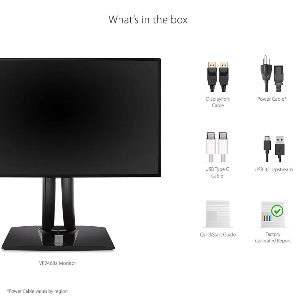 ViewSonic ColorPro 27" 60Hz LCD Monitor, Black (VP2768A)