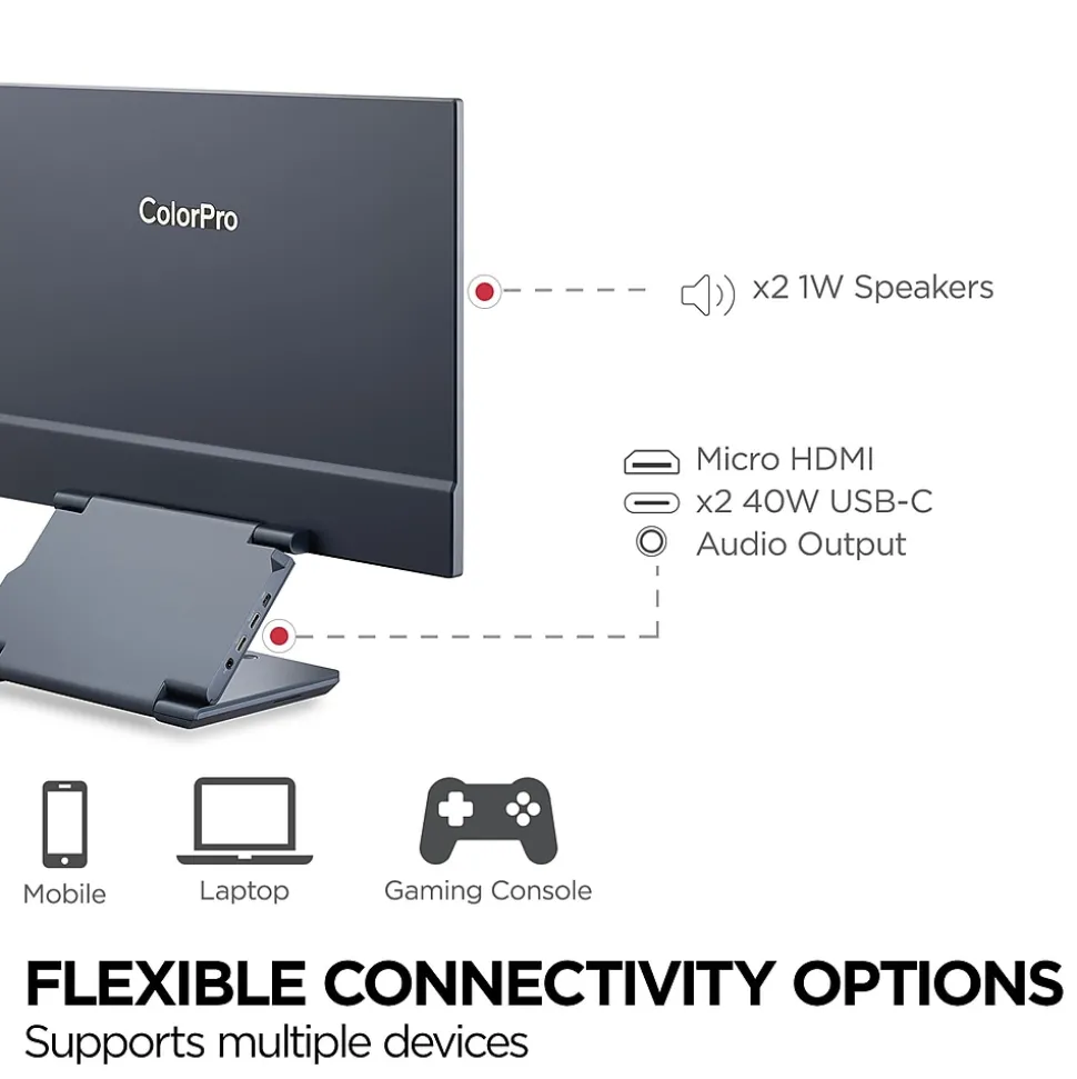 ViewSonic ColorPro 16" 75Hz LED Monitor, Black (VP1656)