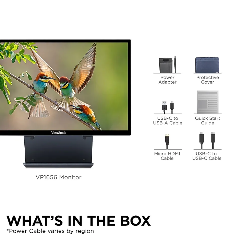 ViewSonic ColorPro 16" 75Hz LED Monitor, Black (VP1656)