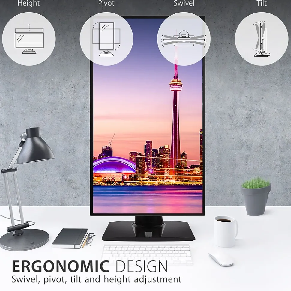 ViewSonic ColorPro 32" 4K Ultra HD 60 Hz LED Monitor, Black (VP3268A-4K)