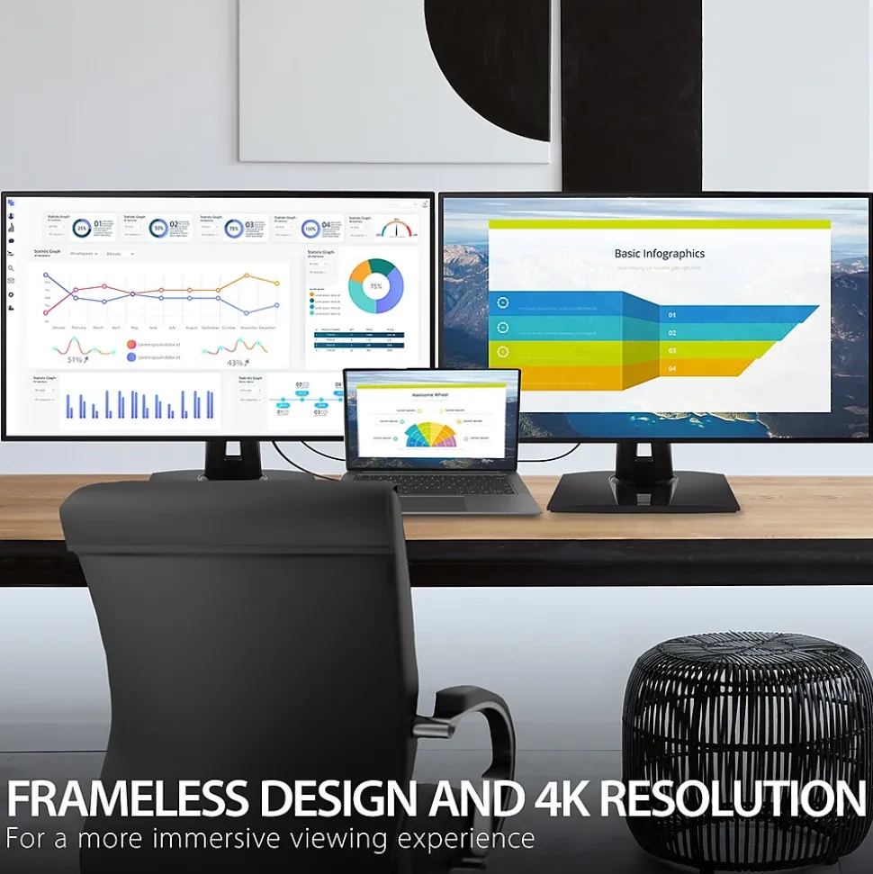 ViewSonic ColorPro 32" 4K Ultra HD 60 Hz LED Monitor, Black (VP3268A-4K)