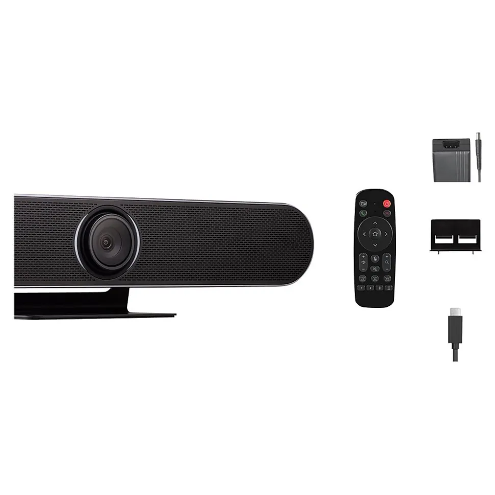 Viewsonic 4K (3840 x 2160) Wide-Angle Conference Webcam, 8 Megapixels, Black (VB-CAM-201)