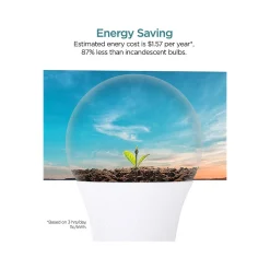 Viribright Pro 9-Watt Cool White LED General-Purpose Bulb, 50/Box (640339-50P)