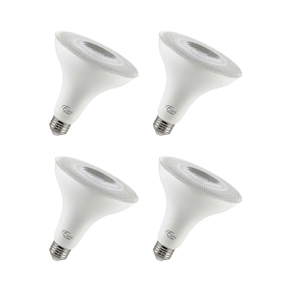 Viribright 12-Watt Soft White LED Floodlight Bulb, 4/Box (450159-ES)