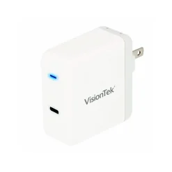VisionTek USB-C 30W Quick Charger, White (901282)