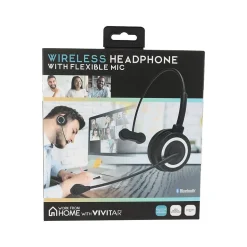 Vivitar Bluetooth On-Ear Headset with Microphone, Black (VWC105BLKT356)