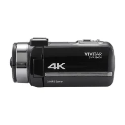 Vivitar DVR E401 42MP 4K Digital Camcorder, Black (DVRE401-BLK-STK-4)