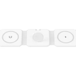 Vivitar Magnetic 3-in-1 Wireless Charging Stand, USB-C, White (PWR5002-WHT-T35-12)