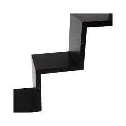 V-Light 3-Shelf Wall-Mounted Ladder-Style Unit, 17.25", Black (VW161006B)