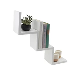 V-Light 3-Shelf Wall-Mounted Ladder-Style Unit, 17.25