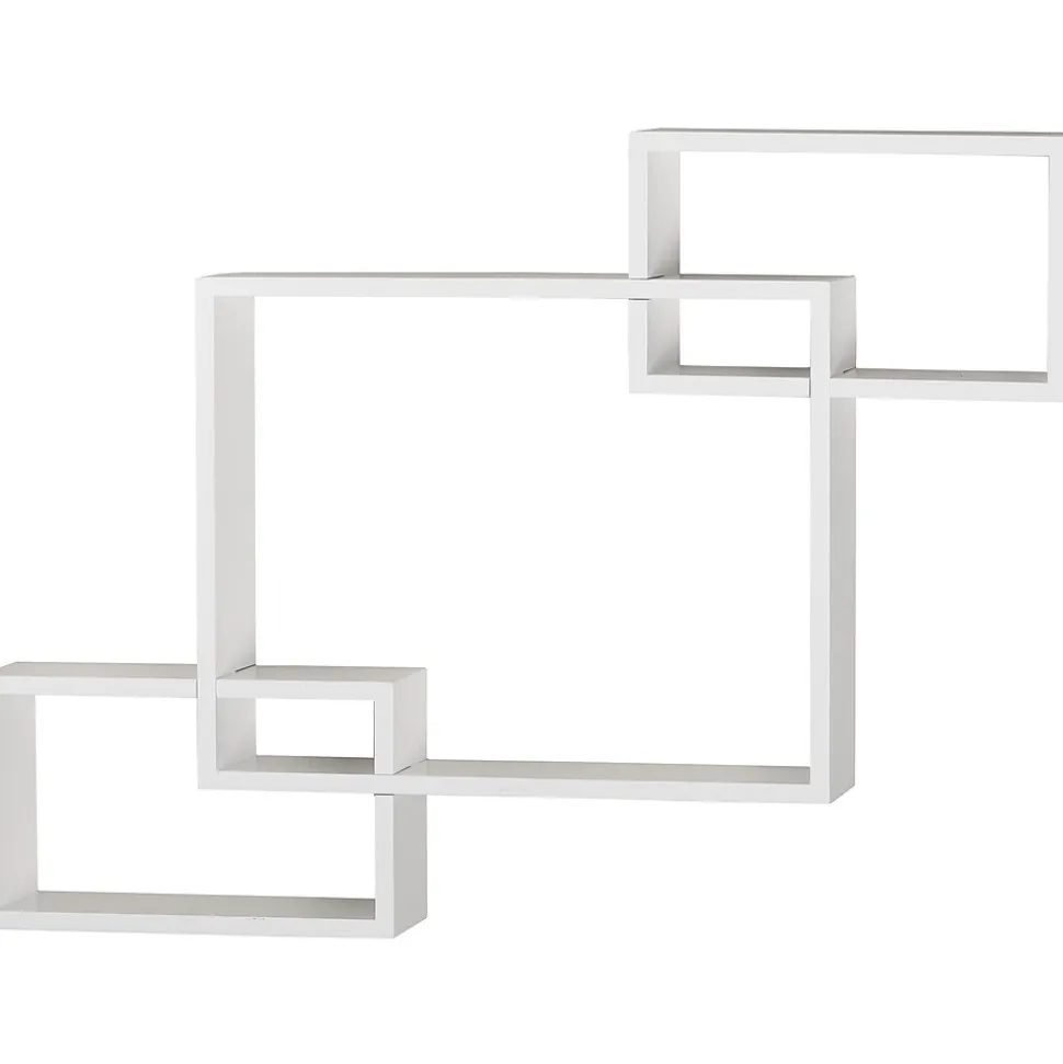 V-Light 6-Shelf Wood Mounted Decorative Unit, 27.4", White (VW161016W)