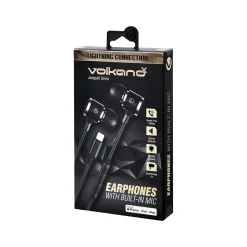 Volkano Jonagold Series Stereo Earphones, Black (VK-1001-BK)