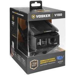 VOSKER V150 Outdoor Wired/Wireless Solar Security Camera, Black (V150-US)