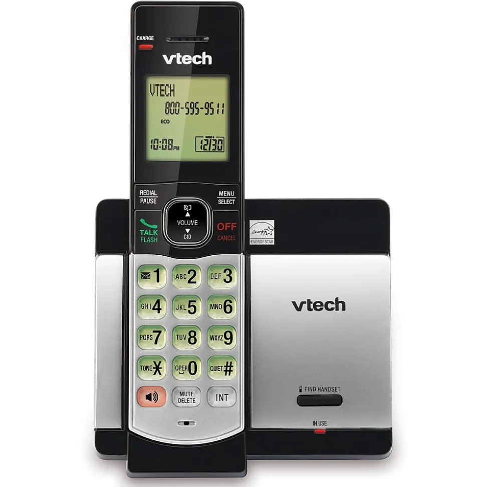 VTech CS5119 Cordless Phone, Silver/Black