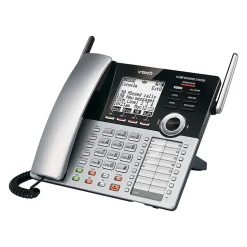 VTech Small Business System 4-Line Phone with Digital Answering, Silver/Black (CM18445)