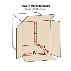 999W White 9" x 9" Kraft Corrugated Mailers, 25/Bundle