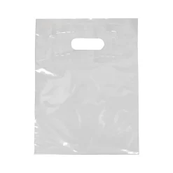 9"W x 12"L Die-Cut Handle Bag, 1.25 Mil, 1000/Carton (248-0912-C)