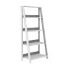 Walker Edison 55" Wood Ladder Bookshelf - White (SPS55LDWH)