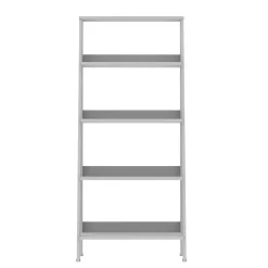 Walker Edison 55" Wood Ladder Bookshelf - White (SPS55LDWH)