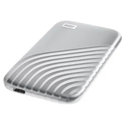 WD My Passport 1TB USB 3.2 External Solid-State Drive, Silver (WDBAGF0010BSL-WESN)