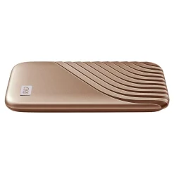 WD My Passport 2TB USB 3.2 External Solid-State Drive, Gold (WDBAGF0020BGD-WESN)