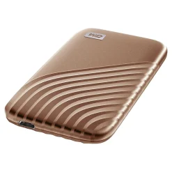 WD My Passport 2TB USB 3.2 External Solid-State Drive, Gold (WDBAGF0020BGD-WESN)