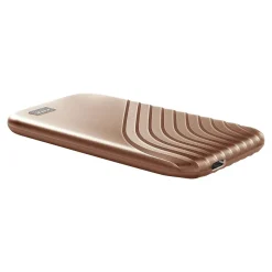 WD My Passport 1TB USB 3.2 External Solid-State Drive, Gold (WDBAGF0010BGD-WESN)